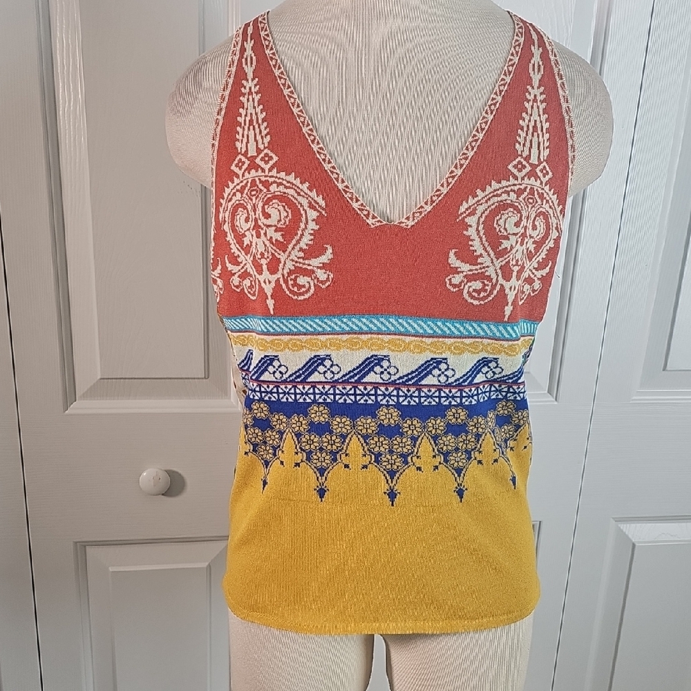 Aldomartins Sleevless Top. Colerful. Size Meduim.  Barcelona